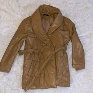 Faux leather jacket size M NWOT